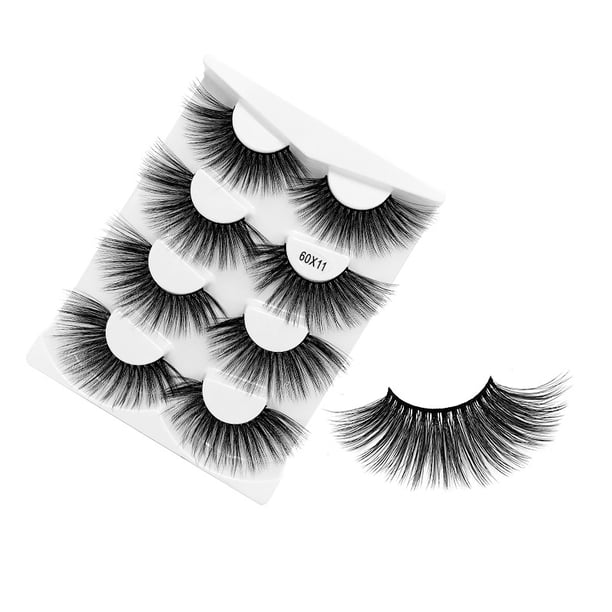 Xiao Hua pares de pestañas postizas de visón tenues, suaves y esponjosas, aspecto natural, volumen 6D, 6DX11