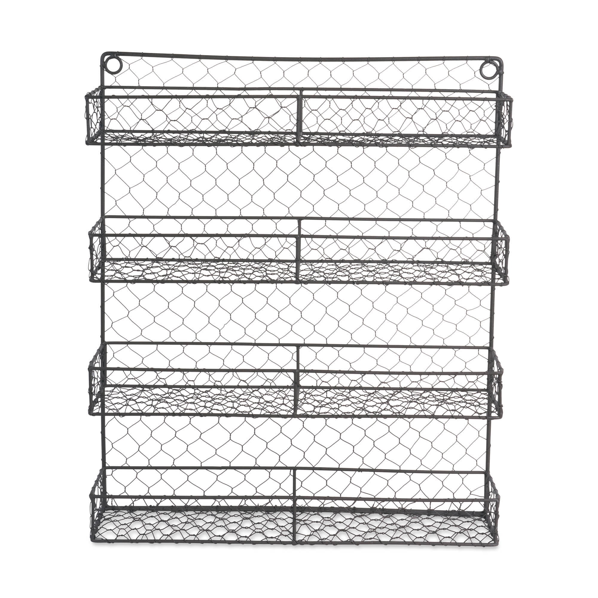 Double Wide 4 Row Chicken Wire Spice Rack