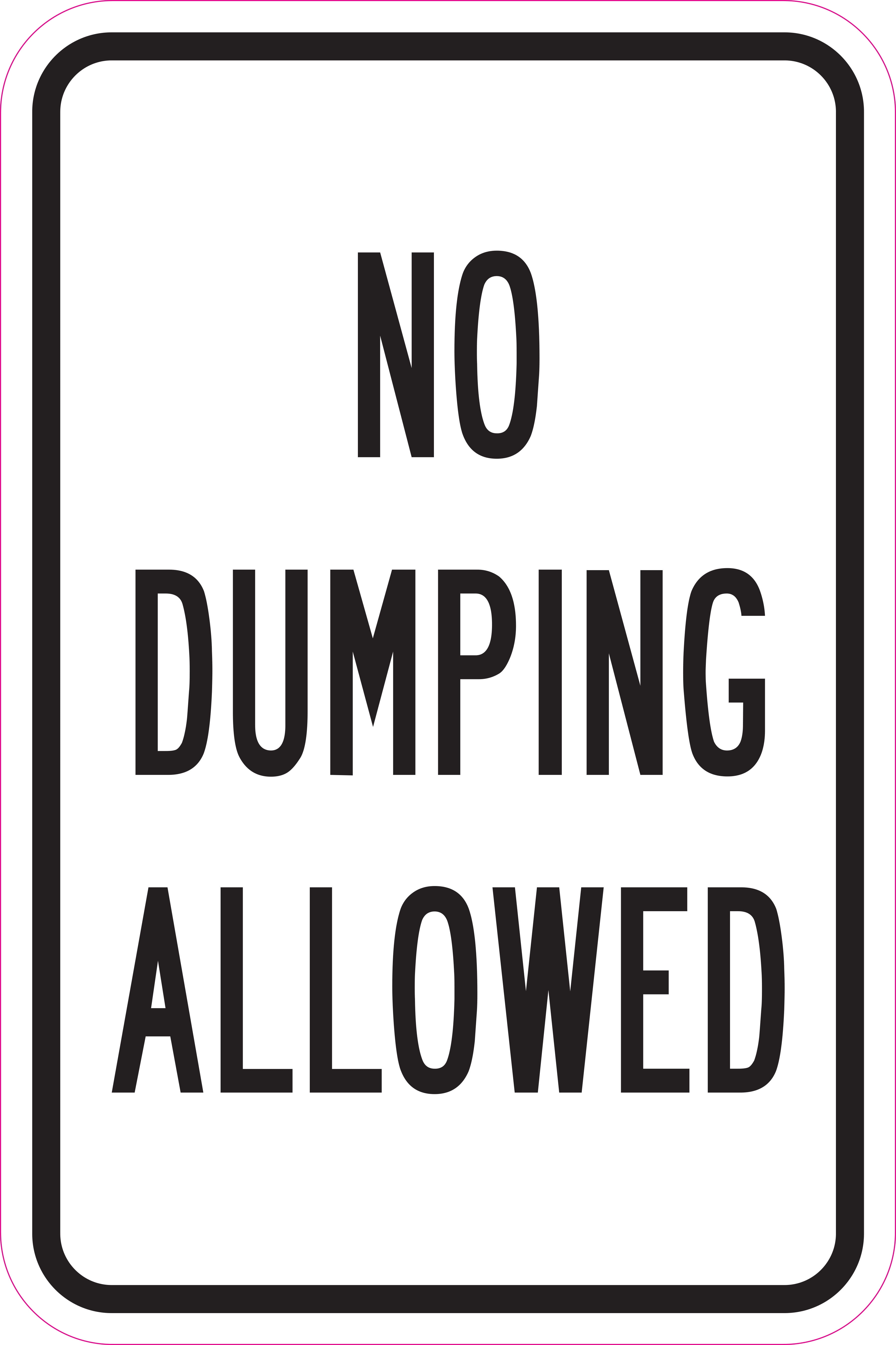 No Dumping Allowed Sign 12 x 18 Heavy Gauge Aluminum Signs - Walmart 