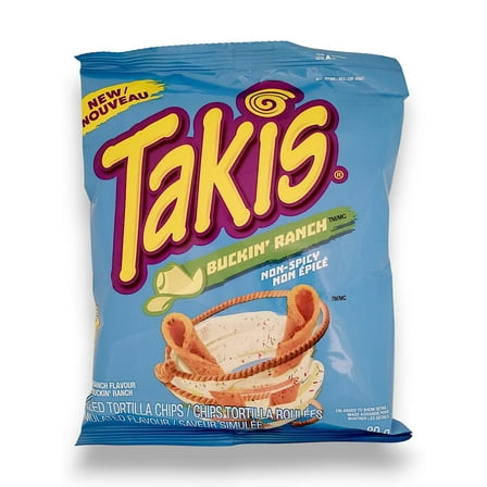 Takis Buckin' Ranch Non-Spicy Rolled Tortilla Chips, 80g/2.8 oz