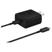 Original 45W USB C Super Fast Charging Wall Charger for Samsung Galaxy S21 S21FE S22 S22+ S22 Ultra S23 S23+ S23 Ultra - 45 Watt Super Fast Charger & USB-C Cable - Retail Packaging!