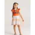 thumbnail image 2 of Vestido de Princesa WonderBabe para Niñas con Capa Cumpleaños Talla 9-10, 2 of 6
