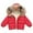 Red, variant on TAIAOJING Toddler Kids Winter Jackets Winter Child Solid Color Hoodie Zipper Coats Keep Warm Clothes Outwear Snowsuit 18-24 Months