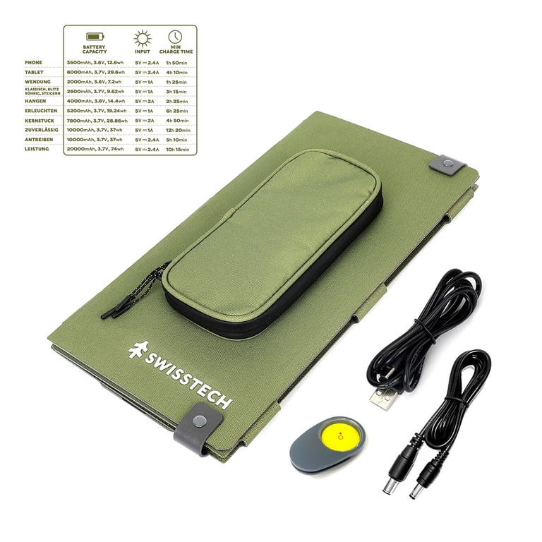 Swiss Tech 30W Foldable Solar Panel with USB Ports photo 5