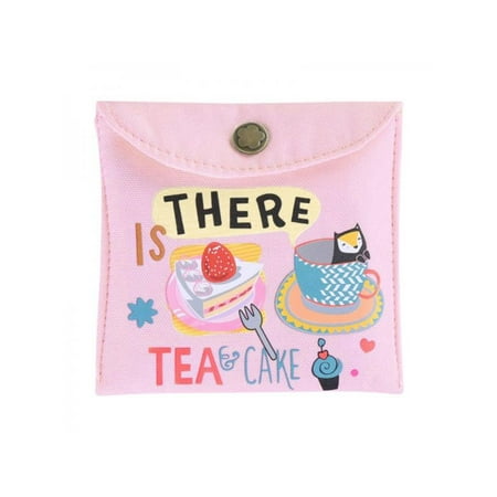 Large Coin Purse - Topumt Women Girl Cartoon Large Capacity Sanitary Napkin Tampon Package Bag Coin Purse