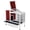 Red, variant on PETSFIT Guinea Pig House Leak Proof Design, Spruce Wood Rabbit Hutch with Bottom Net Hideout for Rest and Ramp for Enter and Out Solid Gray