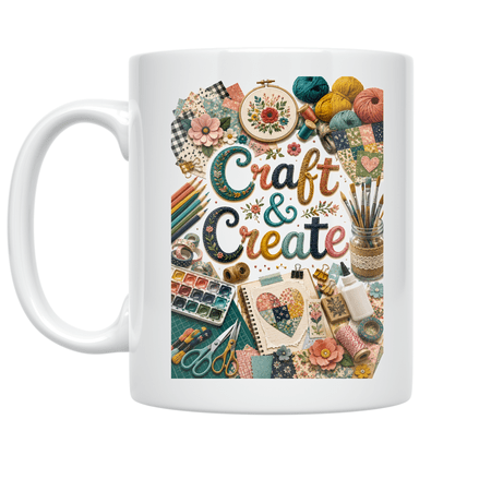Craft and Create Design - Maker Enthusiast - 11 oz Ceramic Coffee Mug