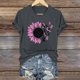 thumbnail image 3 of Blusas de Manga Corta para las Mujeres Divertida Impresión Cuello Redondo Camiseta Vintage, Blusas de Primavera para las Mujeres, 3 of 4