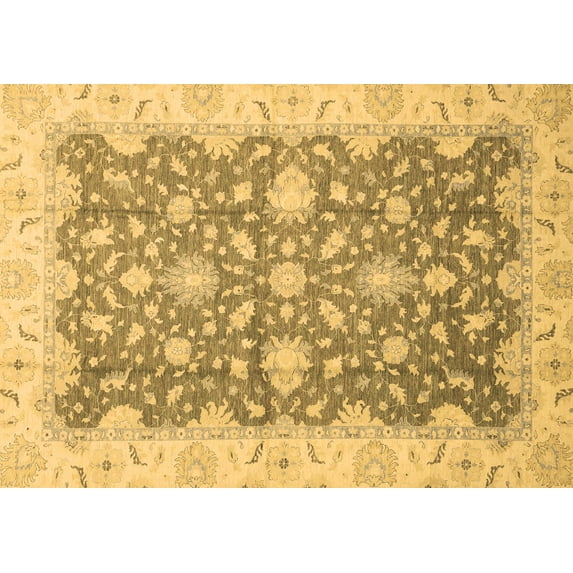 Ahgly Company Indoor Rectangle Oriental Brown Traditional Area Rugs, 8' x 12'
