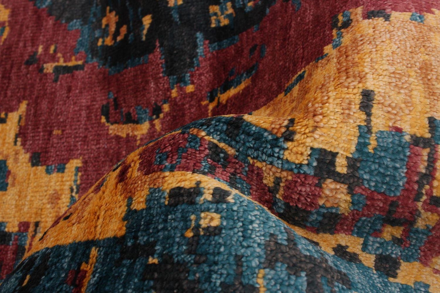 ECARPETGALLERY 4'8" x 6'7"  Transitional Jules Oushak Hand-knotted Area Rug for Living Room, Dining Room and Bedroom in Brown