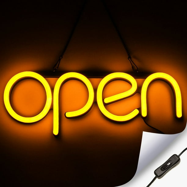 LED Neon Open Sign for Business Bright LED Open Sign with ON & Off