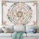 thumbnail image 4 of Tapiz de mandala, tapiz de medallón floral, tapiz de planta de flores bosquejadas, tapiz hippie bohemio para habitación (51,2 x 59,1 pulgadas) Ormromra CZJJ-ST29, 4 of 9
