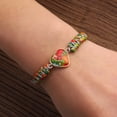 thumbnail image 4 of Te Amo para Siempre, Pulsera de Corazón de Jasper para Aniversarios, Navidad, Cumpleaños, Te Amo Regalo para Seres Queridos, Ajustable para Varios Tamaños de Muñeca, 4 of 6