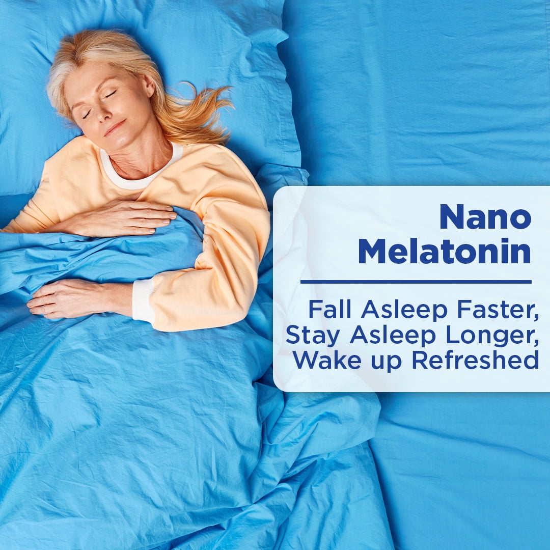 Nano Melatonin, Nanosized liquid particles, rapid absorption, sublingual organic drops, promotes calm restful sleep, natural antioxidant, 30 Servings.