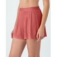 thumbnail image 2 of Hanes Originals Women’s SuperSoft Comfywear Rib Sleep Shorts Natural Cedar 2XL, 2 of 6