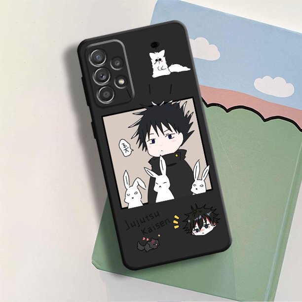 Case Coque for Samsung Galaxy A51 4G A12 A22 A21s A52 5G A71 A32 A11 A13 A72 Black Kawayi Jujutsu Kaisen Anime Funda Funda xuanjing unisex