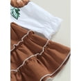 thumbnail image 6 of Toddler Baby Girls Halloween Thanksgiving Outfit Pumpkin Long Sleeve Frill Trim Dress Fall Winter Dress, 6 of 7