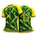 thumbnail image 6 of COSFO Football Men's Oversized T-Shirts Mesh Brazil Short Sleeve Graphic Tees Pullover Breathable Loose Fit Patriotic Crew Neck Tops, 6 of 7