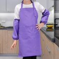 thumbnail image 6 of Kids Apron Children's Chef Apron with Pocket, Unisex Kitchen Garden Bib Apron Painting Cooking Baking Apron for Girls Boys L, 6 of 8