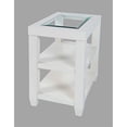 thumbnail image 3 of Jofran Urban Icon Contemporary Glass Inlay Chair Side End Table with Storage, 3 of 6