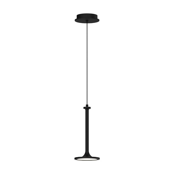 PD418006MB-Alora Lighting-Issa - 11W LED Pendant-12.38 Inches Tall and 5.63 Inches Wide-Matte Black Finish