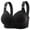Black, variant on Viikei Womens Bras No Wire Womens Bras Woman's Embroidered Glossy Comfortable Breathable Bra Underwear No Rims