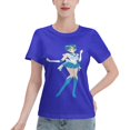 thumbnail image 1 of T-Shirt Basique à Manches Courtes pour Femmes Sailor Moon Mizuno Ami, 1 of 6