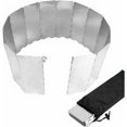 thumbnail image 1 of Protector contra el viento plegable de aluminio, 14 placas, parabrisas de aleación de aluminio para Camping, estufa de Gas, Picnic, parabrisas para acampar al aire libre, 1 of 5