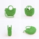 thumbnail image 3 of Bolsa QTKJ Mini de Media Luna de Ratán para Mujer Verde Oscuro, 3 of 7