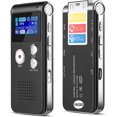 thumbnail image 1 of 16GB Digital Voice Activated (Black) Recorder - Voice Recorder with Playback - Portable Tape Recorder Audio Recording Device with Noise Reduction Audio, 1 of 5