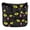 Cartoon Black Cats, variant on Haosy Gold Letter with White Ornament Golf Mallet Putter Cover Strong Magnetic Leather Golf Club Headcover Closure