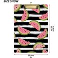 thumbnail image 3 of FMSHPON Water Melon Striped Clipboard Hardboard Wood Nursing Clip Board and Pull for Standard A4 Letter 13x9 inches, 3 of 7