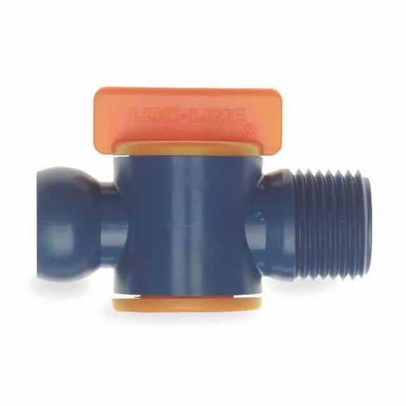 Loc-Line Male NPT Valve,1/2 In,PK2 32092