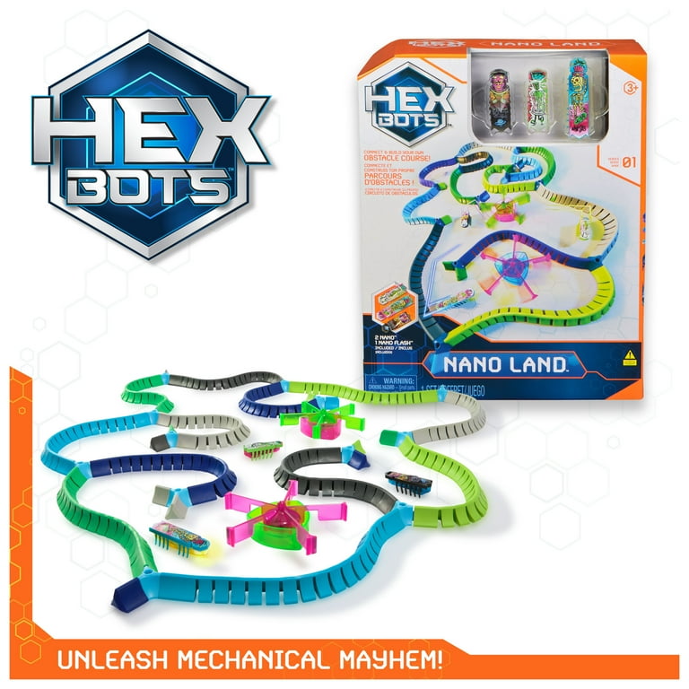HEX BOTS Nano Land, Playsets Mini Robot Toy for Kids Ages Up