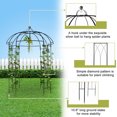 thumbnail image 2 of Zimtown Metal Garden Arch 8.8 Ft Garden Arbor Gazebo for Patio;Outdoor Wedding, 2 of 9