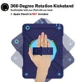 thumbnail image 3 of Dteck iPad 6th/5th Generation Case 9.7 Inch, Heavy Duty Protective Shockproof Case with 360 Rotating Stand/Handle/Shoulder Strap for iPad 6th/ 5th Gen,Navy Blue, 3 of 11