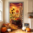 thumbnail image 4 of Fall Thanksgiving Halloween Door Curtain, 70.9 x 35.4 inches Polyester Door Cover for Party Garden Wall Decor Festive Backdrop, 4 of 6