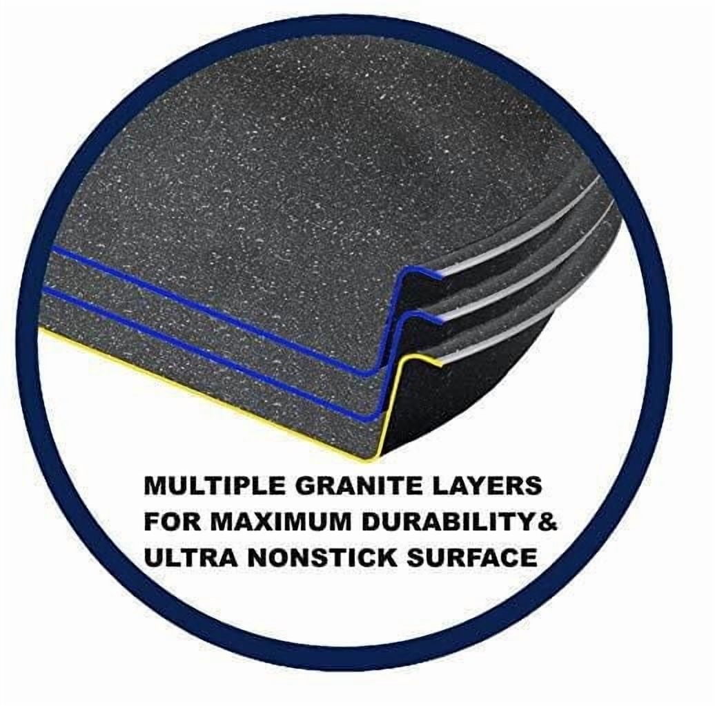 Granitestone Diamond 6 Piece Ultra Nonstick Cookware Set with Stay Cool Stainless Steel Handles Dishwasher & Oven Safe