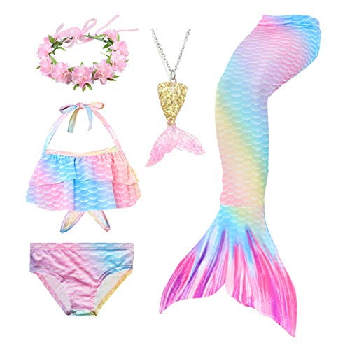 5Pcs Filles Queues de Maillot de Bain Sir ne pour la Natation