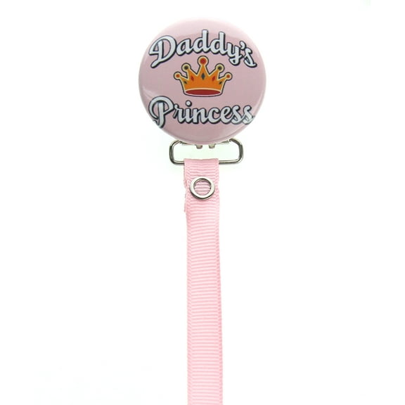 Daddys Princess Pacifier Clip