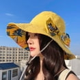 thumbnail image 3 of Visland Women Wide Brim Sun Hat UPF50+ Sunscreen Foldable Bucket Hat for Fishing, Hiking, Camping, 3 of 5