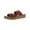 Paprika Micro, variant on Womens Temppestt Open Toe Double Buckl Slide Sandals