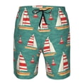 thumbnail image 4 of Yiaed Yachts And Buoys Print Men's Swim Trunks with Lining Quick Dry Sports Shorts Beach Shorts Boardshorts-X-Large, 4 of 5