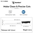 thumbnail image 4 of HUMBEE 12-Inch Offset Bread Knife with Width Wave Teeth (Serrated), Black, DT-31 Series, 4 of 7