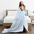 thumbnail image 5 of University of Toronto Logos Fleece Blanket, Very Soft Microfiber Flannel Blanket for Couch Warm and Cozy for All Seasons, 5 of 6