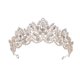 thumbnail image 1 of Corona de tiara de boda, corona de princesa, corona de plata para desfile nupcial, bailes de graduación, fiestas de princesa, corona de cumpleaños, 1 of 5