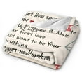 thumbnail image 3 of Fleece Blanket Love Letter to My Wife from Husband Ultra-Soft Micro Light Weight Warm Bed Throw Blanket (to My Wife, 60"x50"), 3 of 5