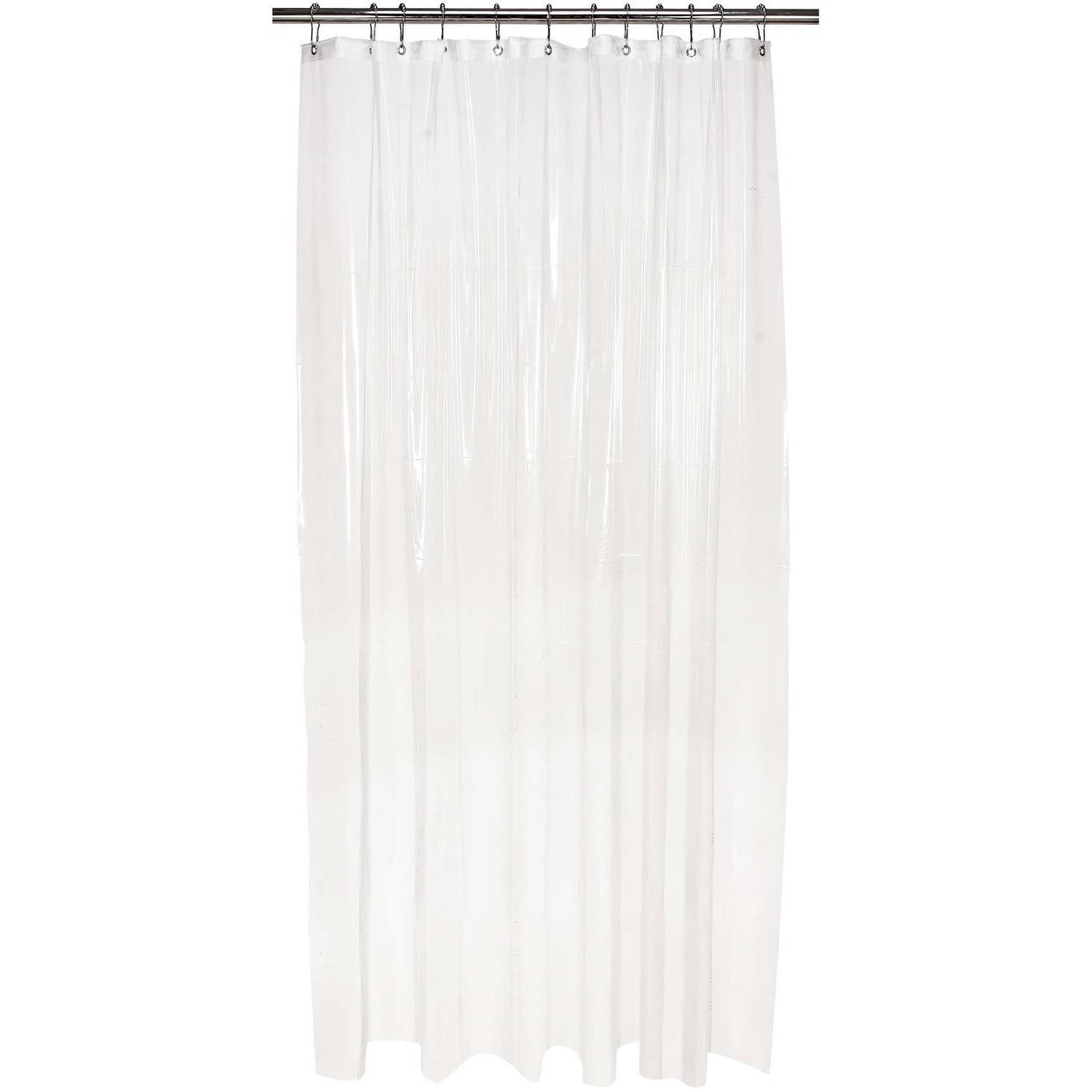 Shower Curtain Liner Clear Frost Mildew Resistant Vinyl 