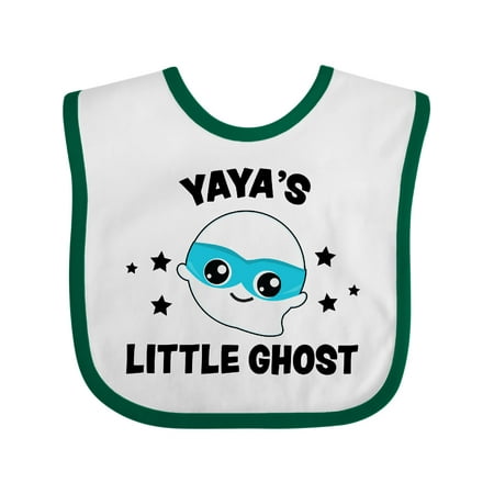 

Inktastic Cute Yaya s Little Ghost with Stars Gift Baby Boy or Baby Girl Bib