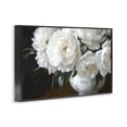 thumbnail image 2 of Stupell Industries Victorian White Flowers in Vintage Vase Black Framed Giclee Art, 24 x 16, by Petals Prints Design, 2 of 8